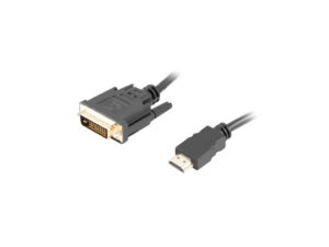 Lanberg HDMI - DVI-D (24+1) Dual Link kábel, 1,8 m, fekete