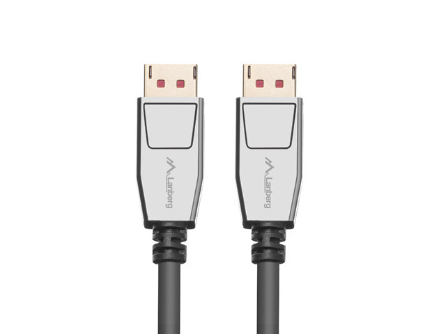 Lanberg DisplayPort 1.4 kábel, 8K 60 Hz, 1 m, fekete