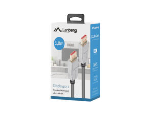 Lanberg DisplayPort 1.4 kábel, 8K 60 Hz, 1 m, fekete