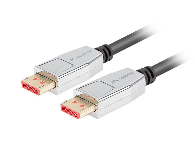 Lanberg DisplayPort 1.4 kábel, 8K 60 Hz, 1,8 m, fekete