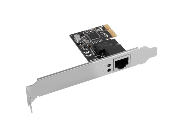 Lanberg PCE-1GB-201 gigabites PCI-E hálózati kártya, RTL8111C, low profile