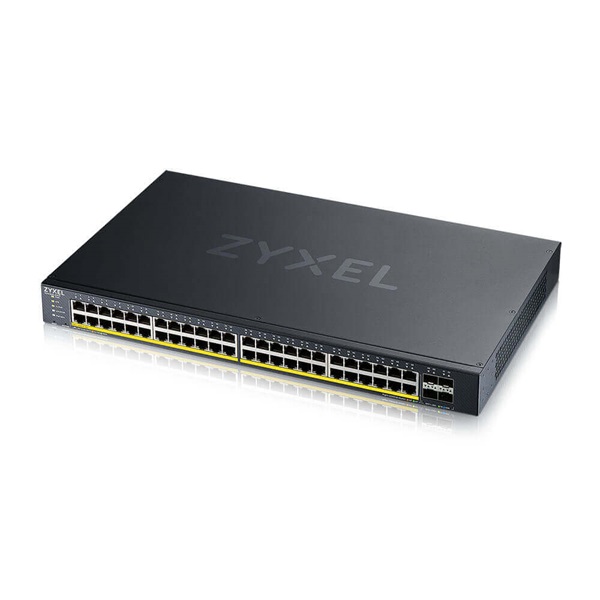 ZyXEL XGS1935-52HP 48xGbE PoE LAN (375W) 4xSFP+ port Lite-L3 smart menedzselhető PoE switch