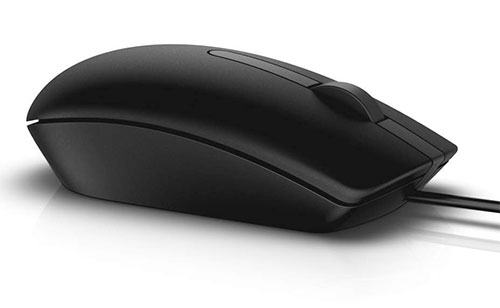 Dell MS116 vezetékes optikai egér, fekete 3