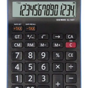 Sharp EL-145T asztali számológép, 14 számjegy, adószámítással, fekete