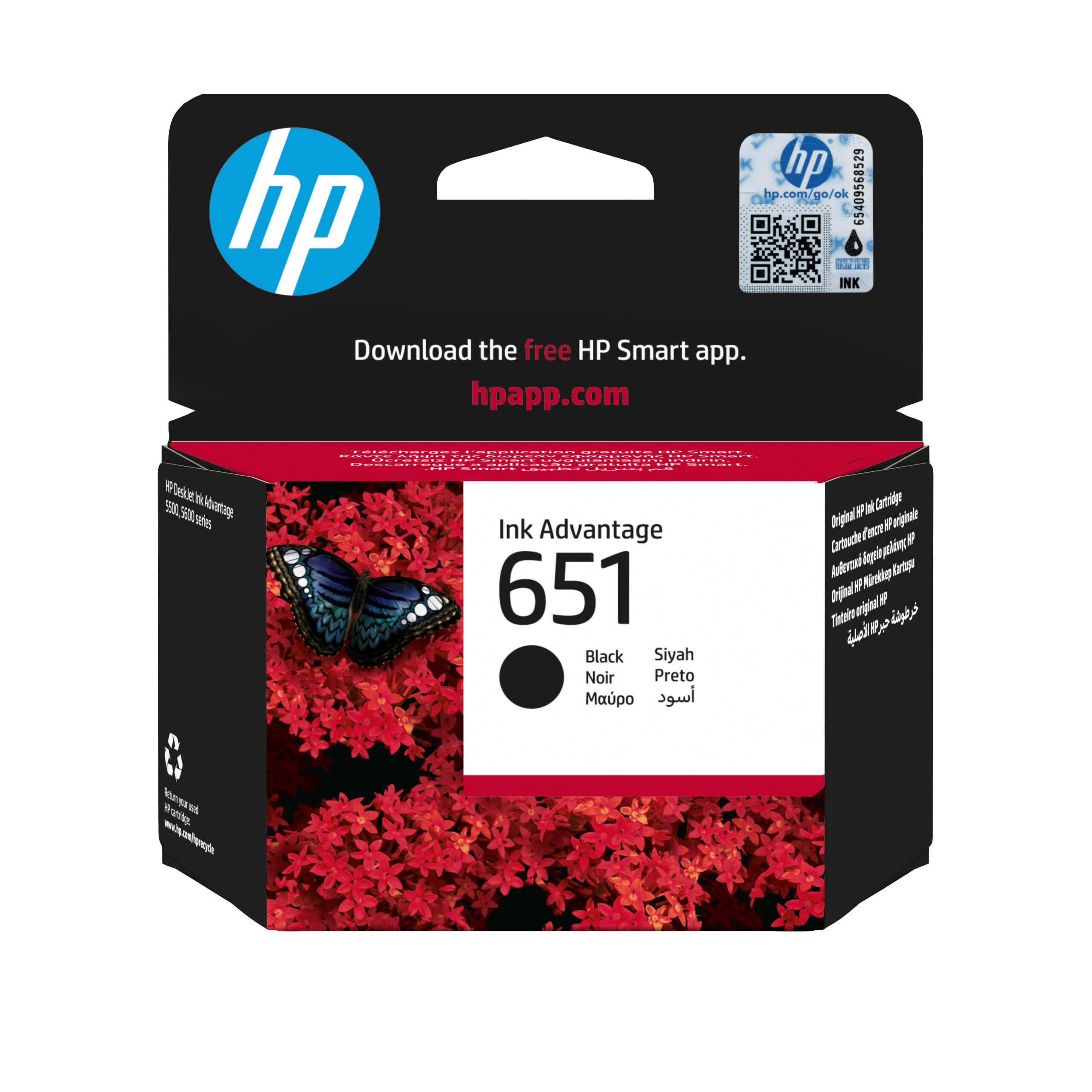 HP 651 eredeti fekete tintapatron (C2P10AE), kb. 600 oldal