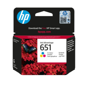 HP 651 eredeti háromszínű tintapatron (C2P11AE), kb. 300 oldal