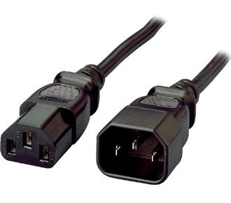 Equip 112100 PC tápkábel hosszabbító C13 - C14, 1,8 m