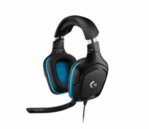 Logitech G432 7.1 vezetékes gamer headset, fekete