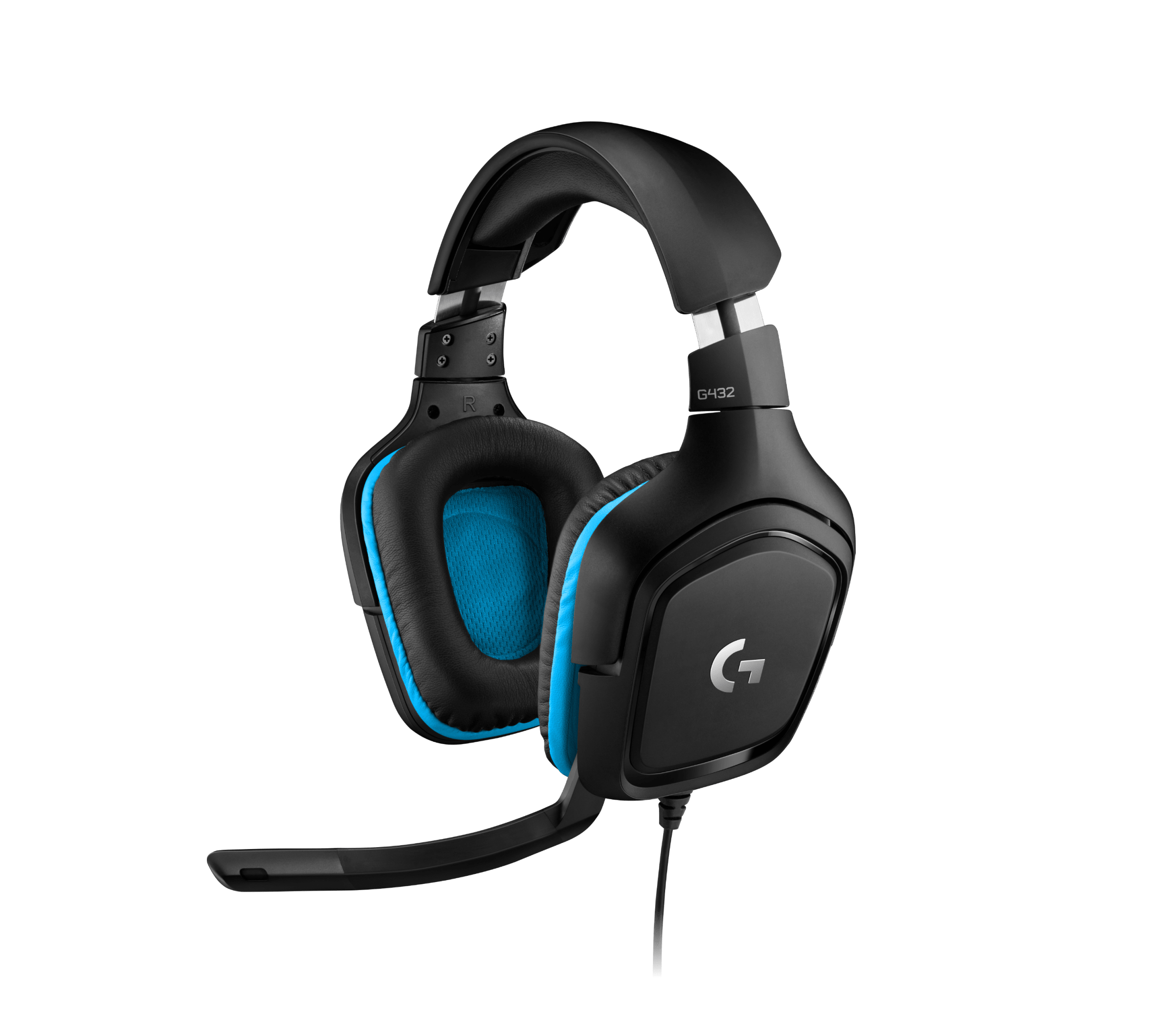 Logitech G432 7.1 vezetékes gamer headset, fekete