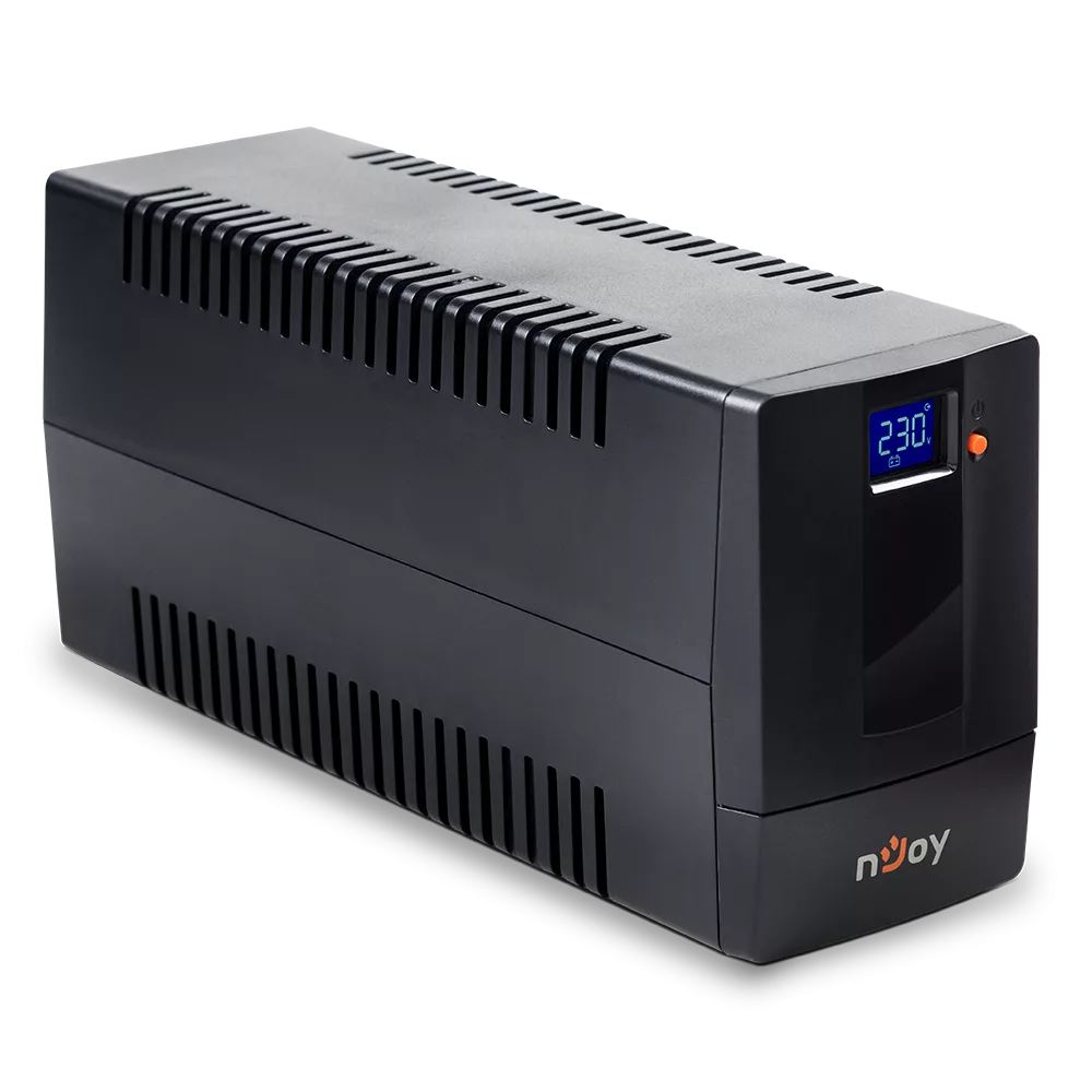 NJOY Horus Plus 600 szünetmentes tápegység, 600VA/360W, AVR, LCD