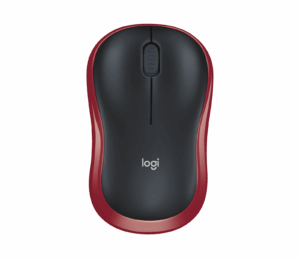 Logitech M185 vezeték nélküli egér, piros