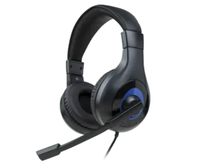 BigBen V1 vezetékes sztereó gamer headset PS4/PS5, fekete