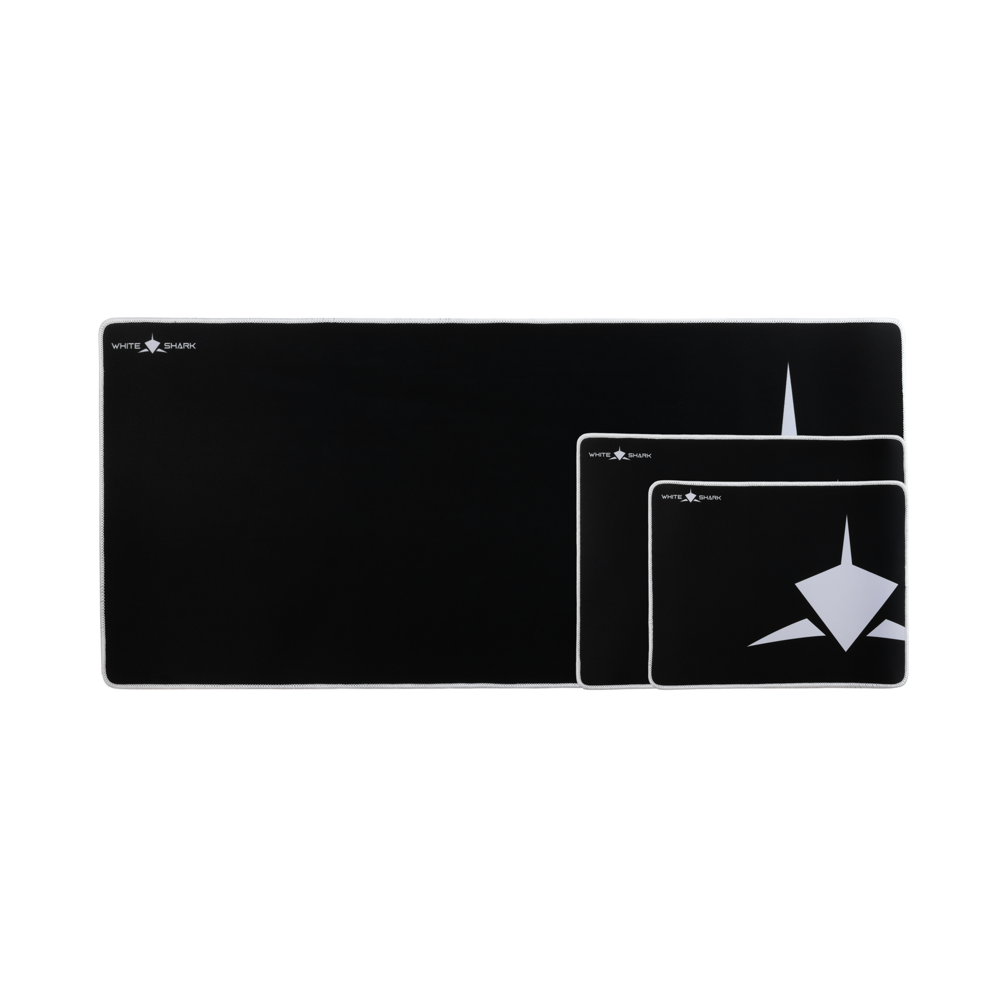 White Shark MP-1967 Shark XL gamer egérpad, 800x350 mm, fekete-fehér