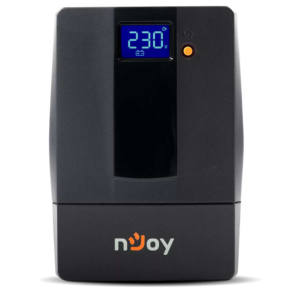 NJOY Horus Plus 600 szünetmentes tápegység, 600VA/360W, AVR, LCD