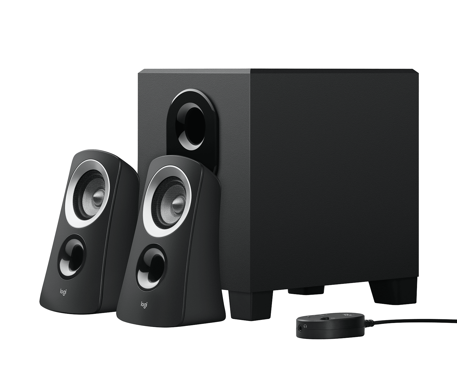 Logitech Z313 2.1 hangszórórendszer mélysugárzóval, 25 W, fekete