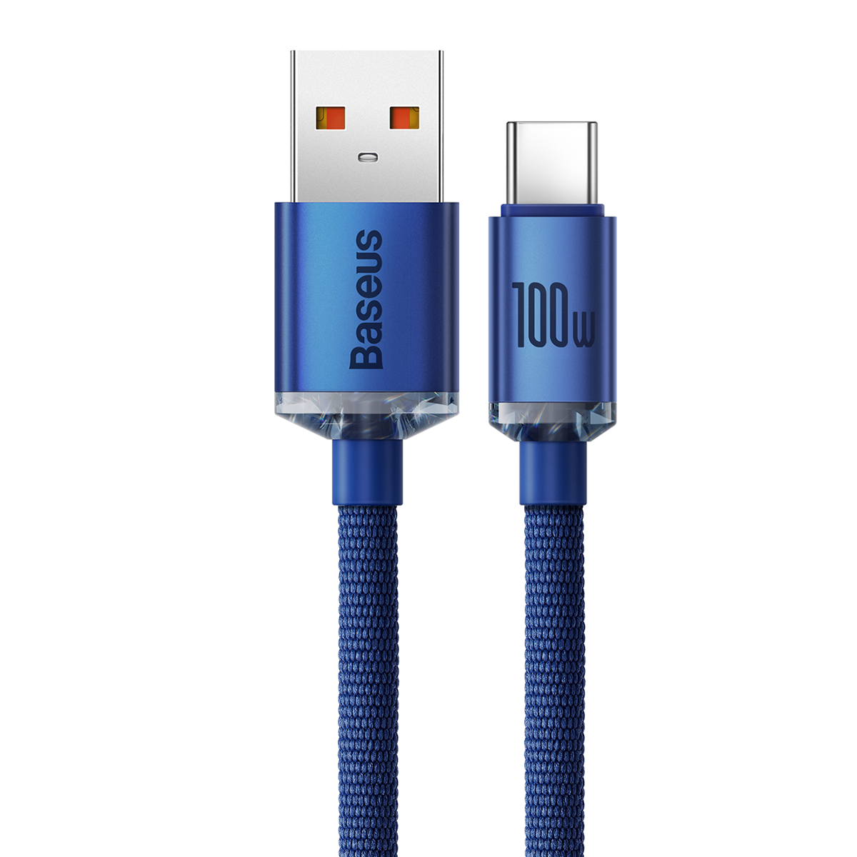 Baseus Crystal Shine USB-A - USB-C kábel, 100 W, 2 m, kék