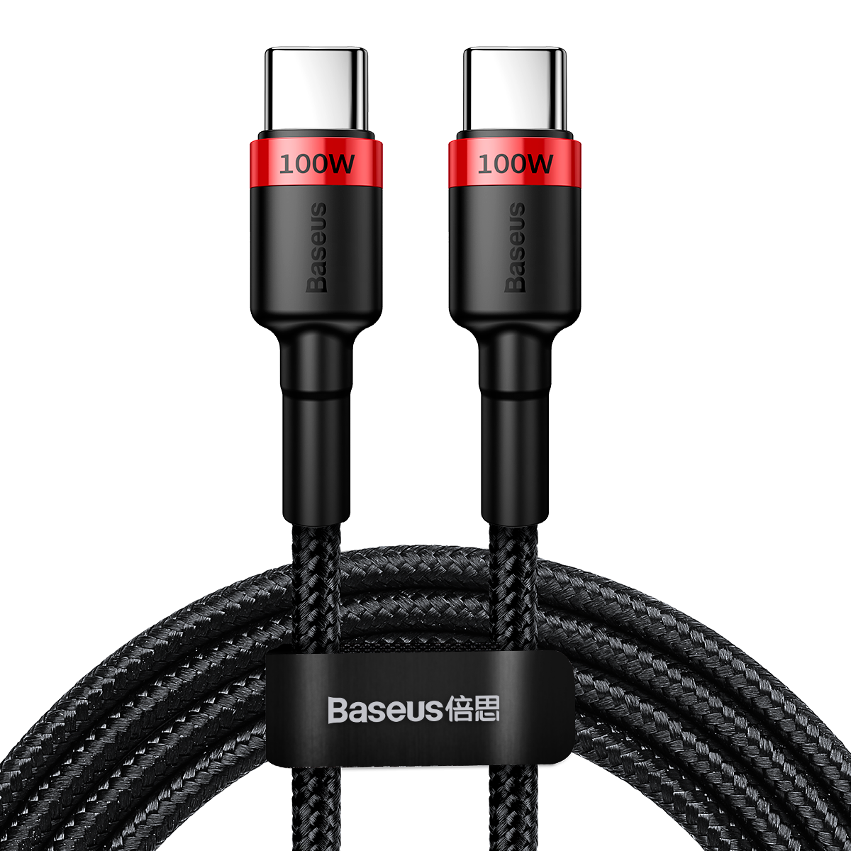 Baseus Cafule USB-C - USB-C kábel, 100 W PD, 2 m, piros-fekete